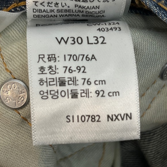 Levi Strauss & Co 527 Slim Bootcut Jeans Mens 30x32 Dark Wash Denim 527-0493 - Picture 4 of 12